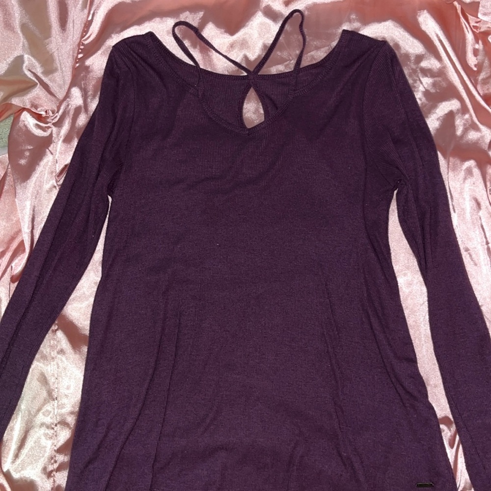 Purple Hollister long sleeve shirt